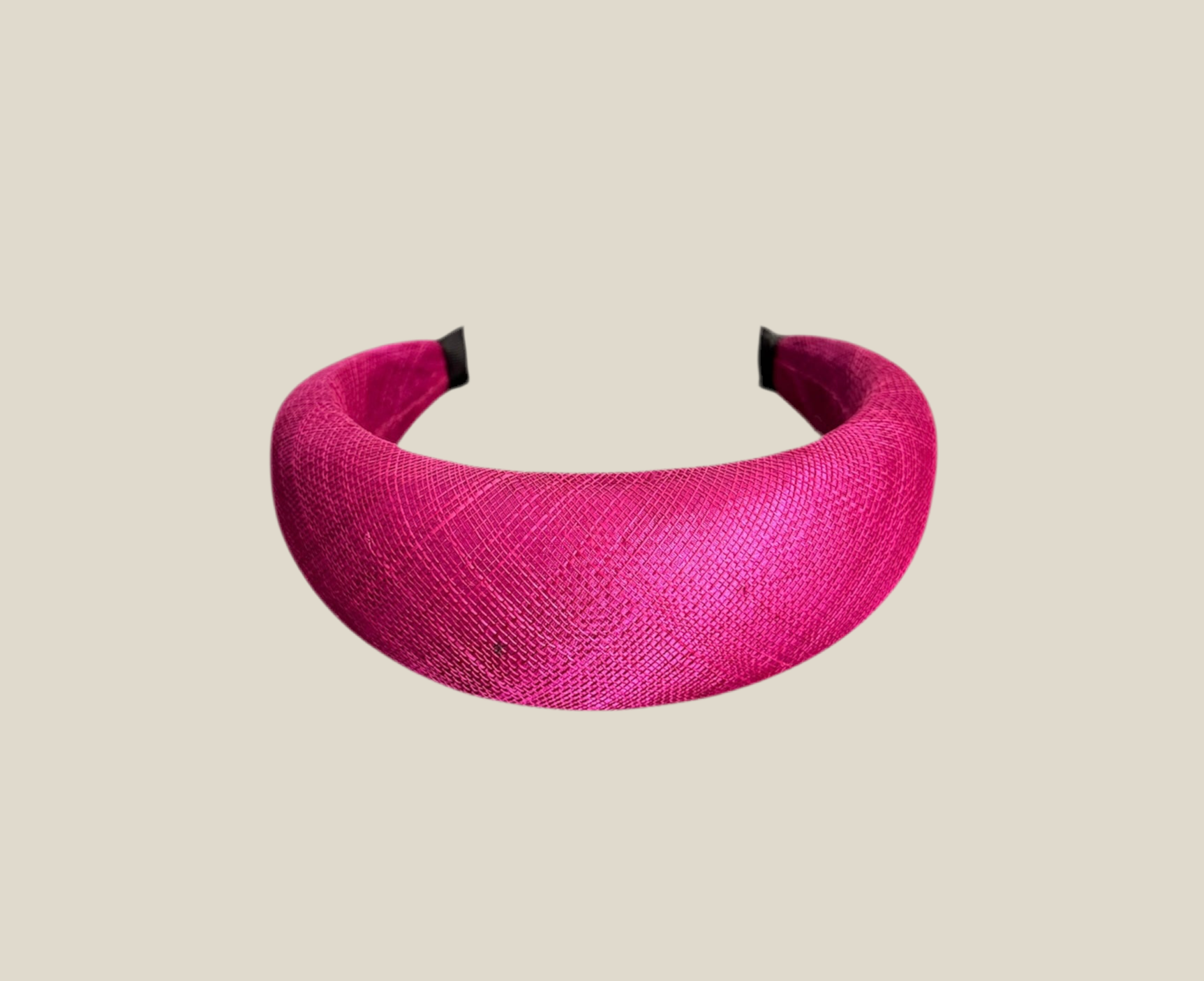 Diadema Roca de sinamay buganvilla