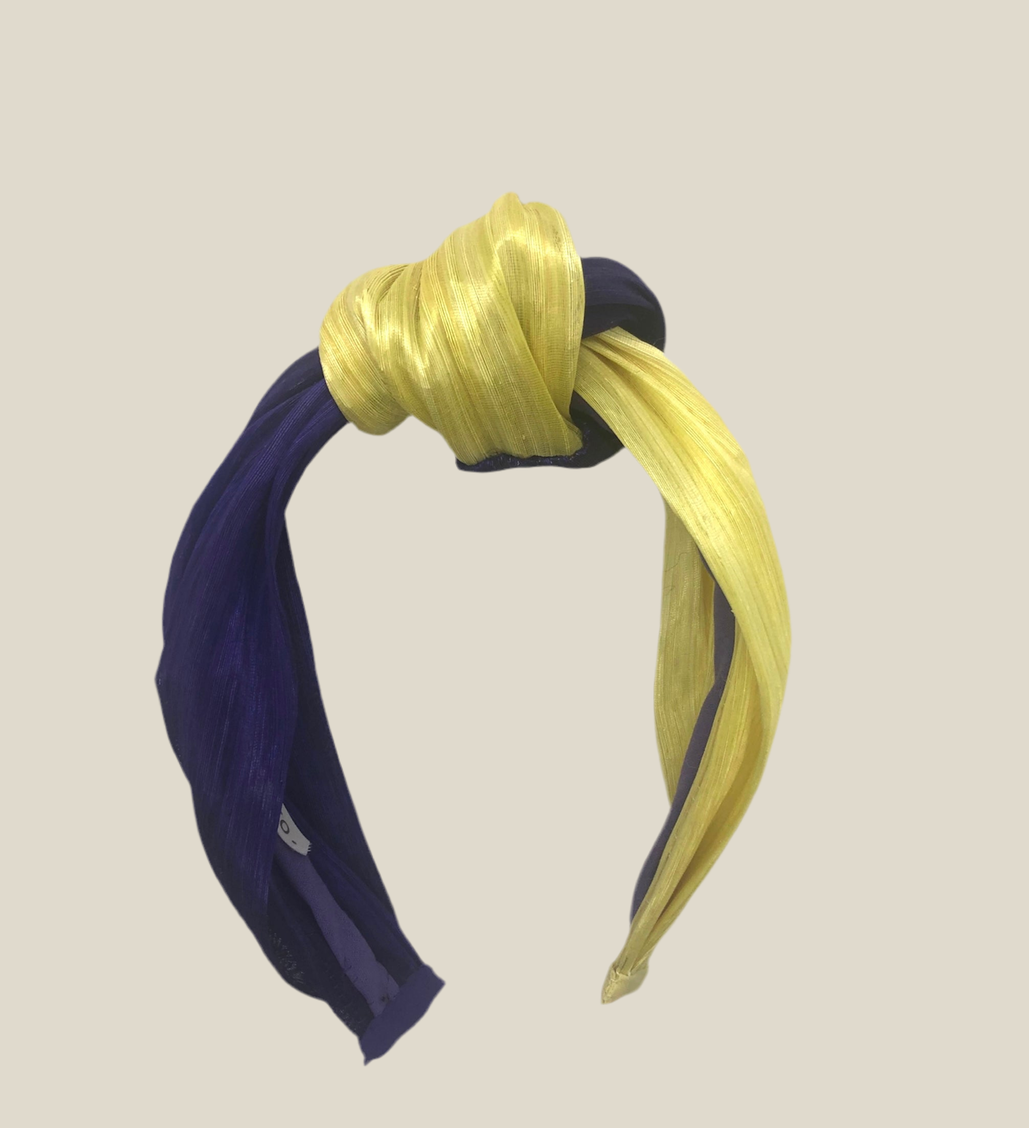 Diadema Condesa amarilla y morada