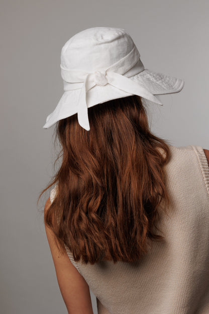 White Positano Hat