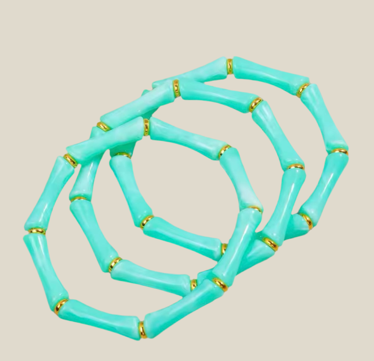 Pulsera Puzzle aguamarina