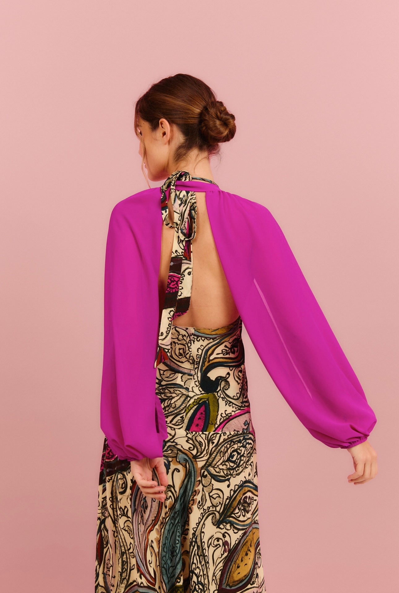 Mangas de crepe Buganvilla