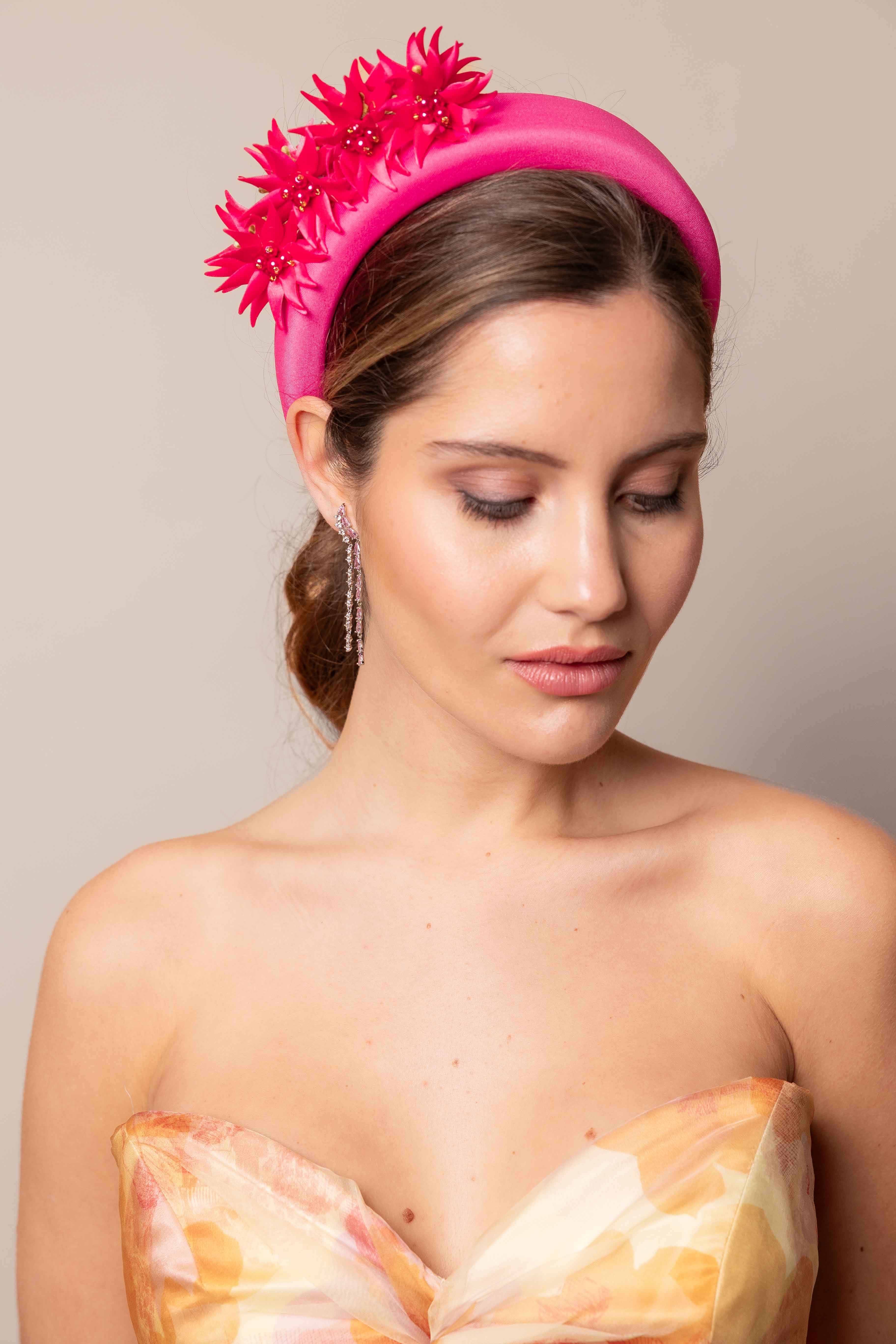 Diadema de Constantino fúcsia