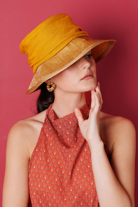 Geraldine mustard hat