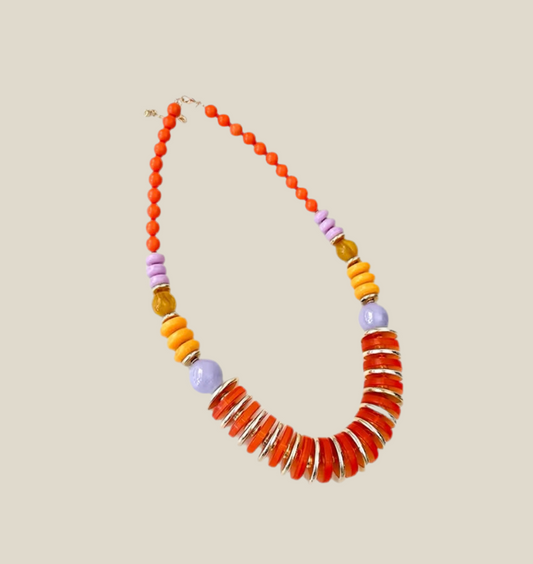 Collar Bantú naranja