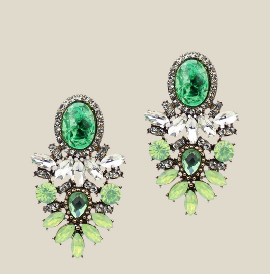 Pendientes Elviria verde