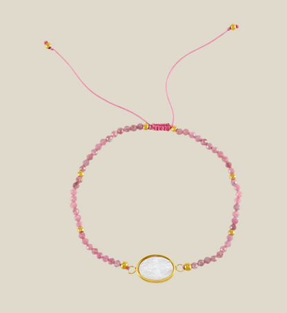Pulsera Virgen rosa viejo