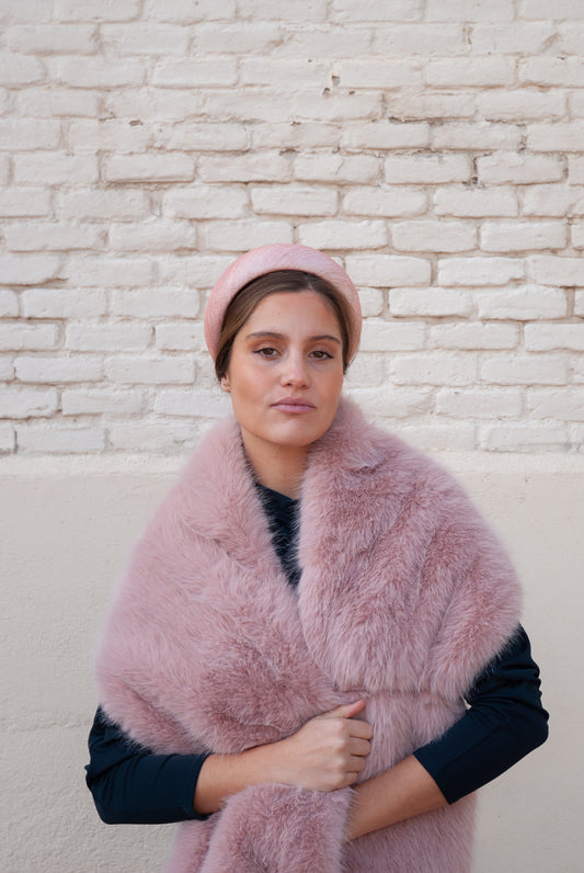 Diadema Roca de sinamay nude