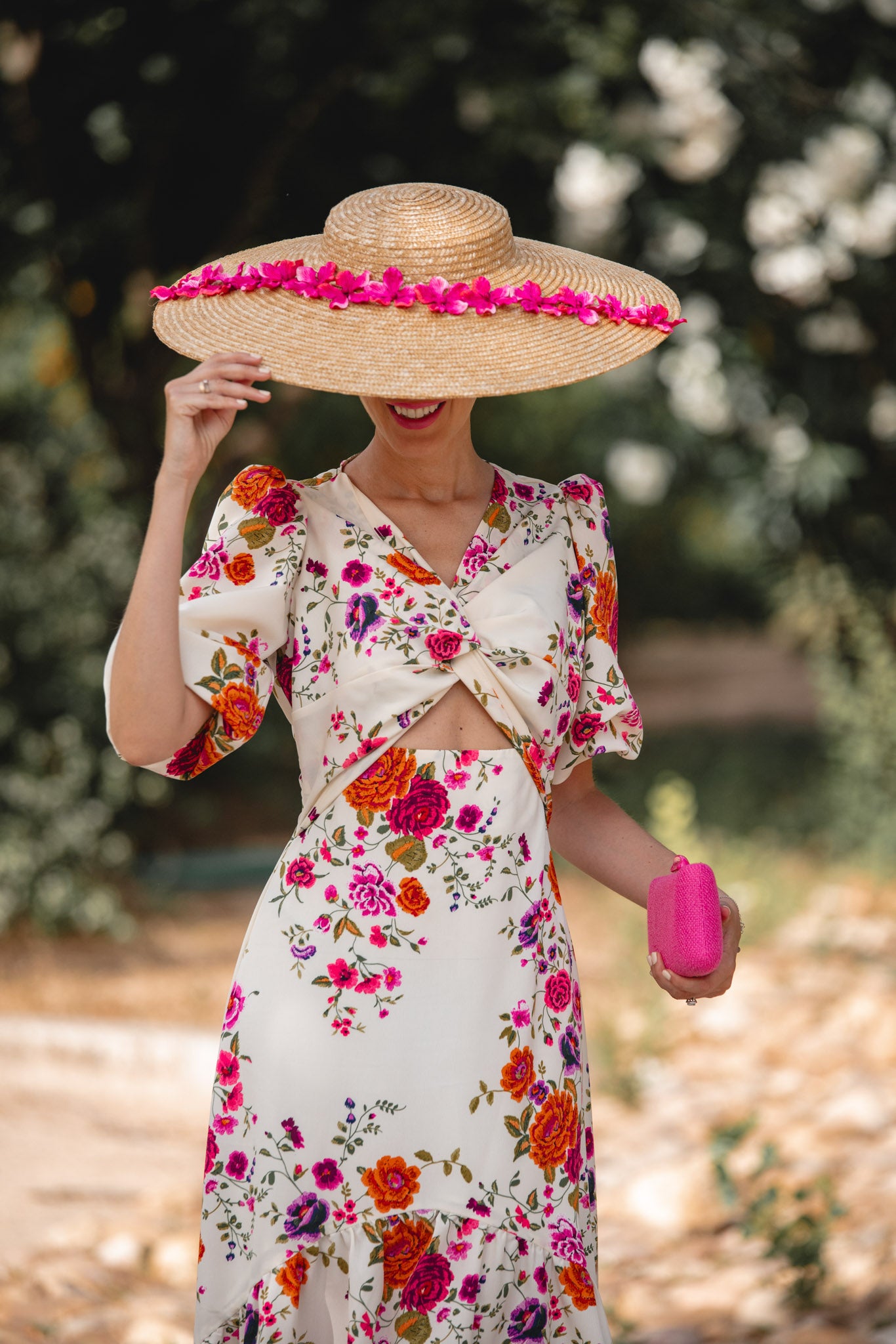 Pamela María Natural con flores