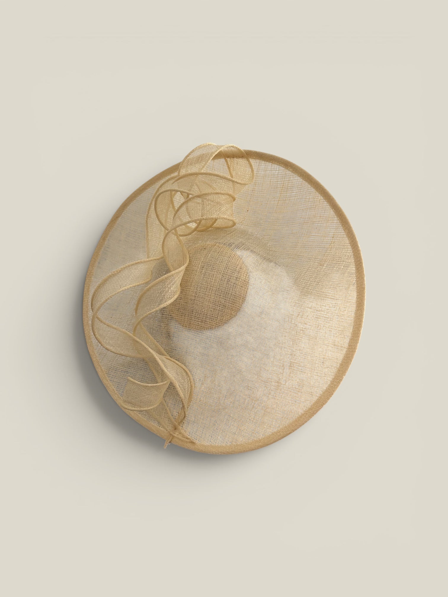 Tocado Tirabuzón beige
