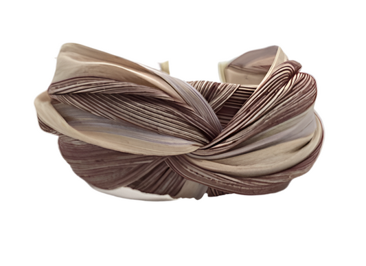 Baroness headband beige, wine, nude