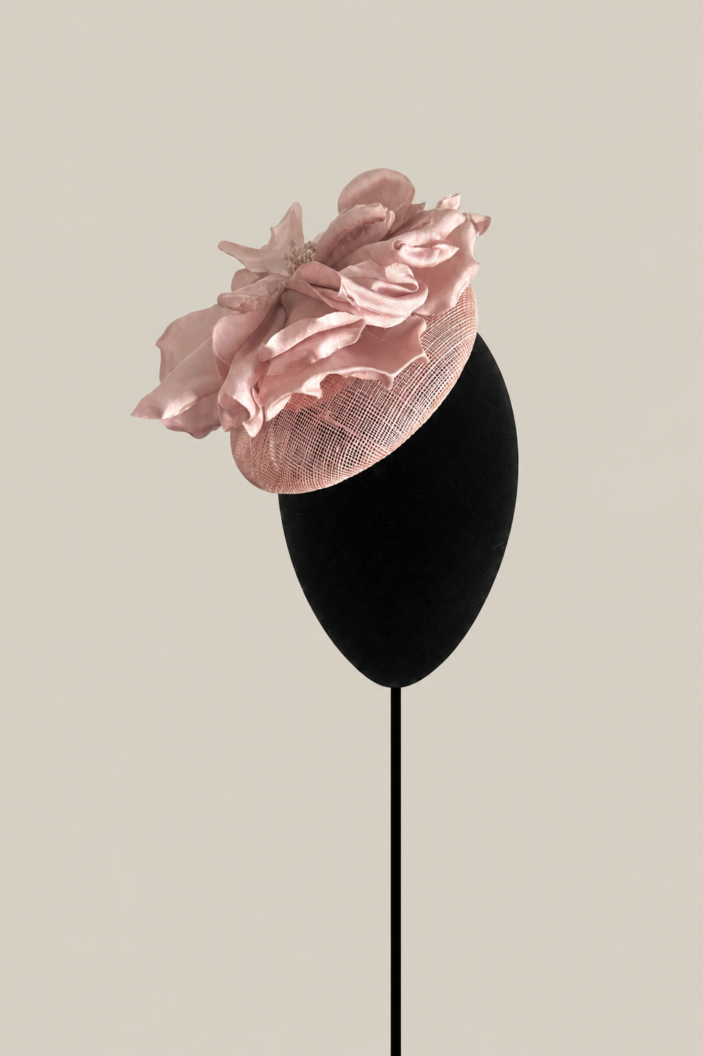 Tocado Agnes Rosa