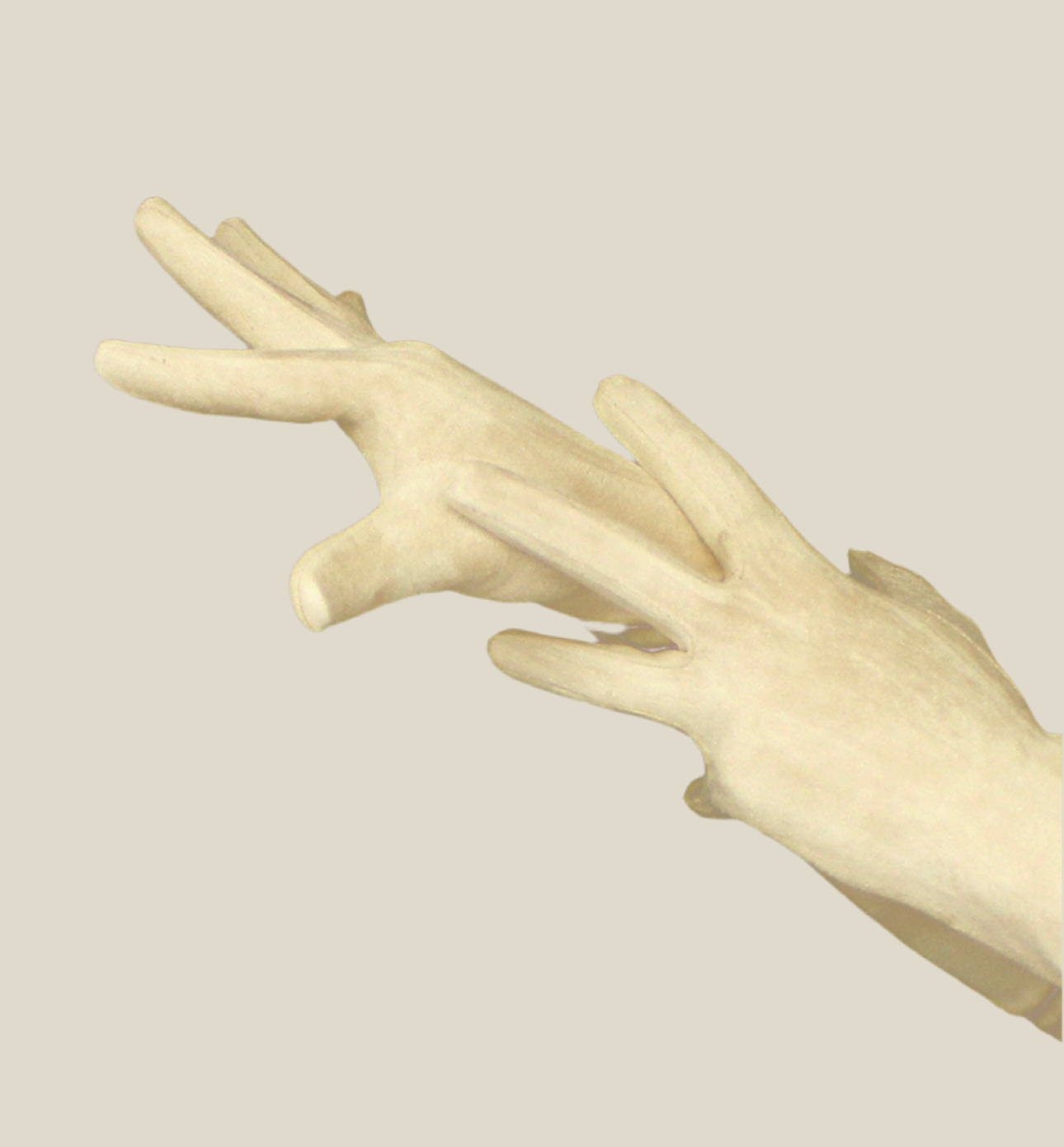 Guantes largos Mantequilla