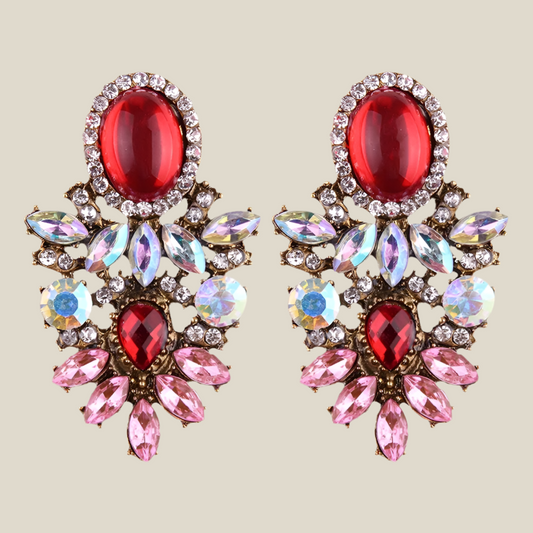 Pendientes Elviria rojo