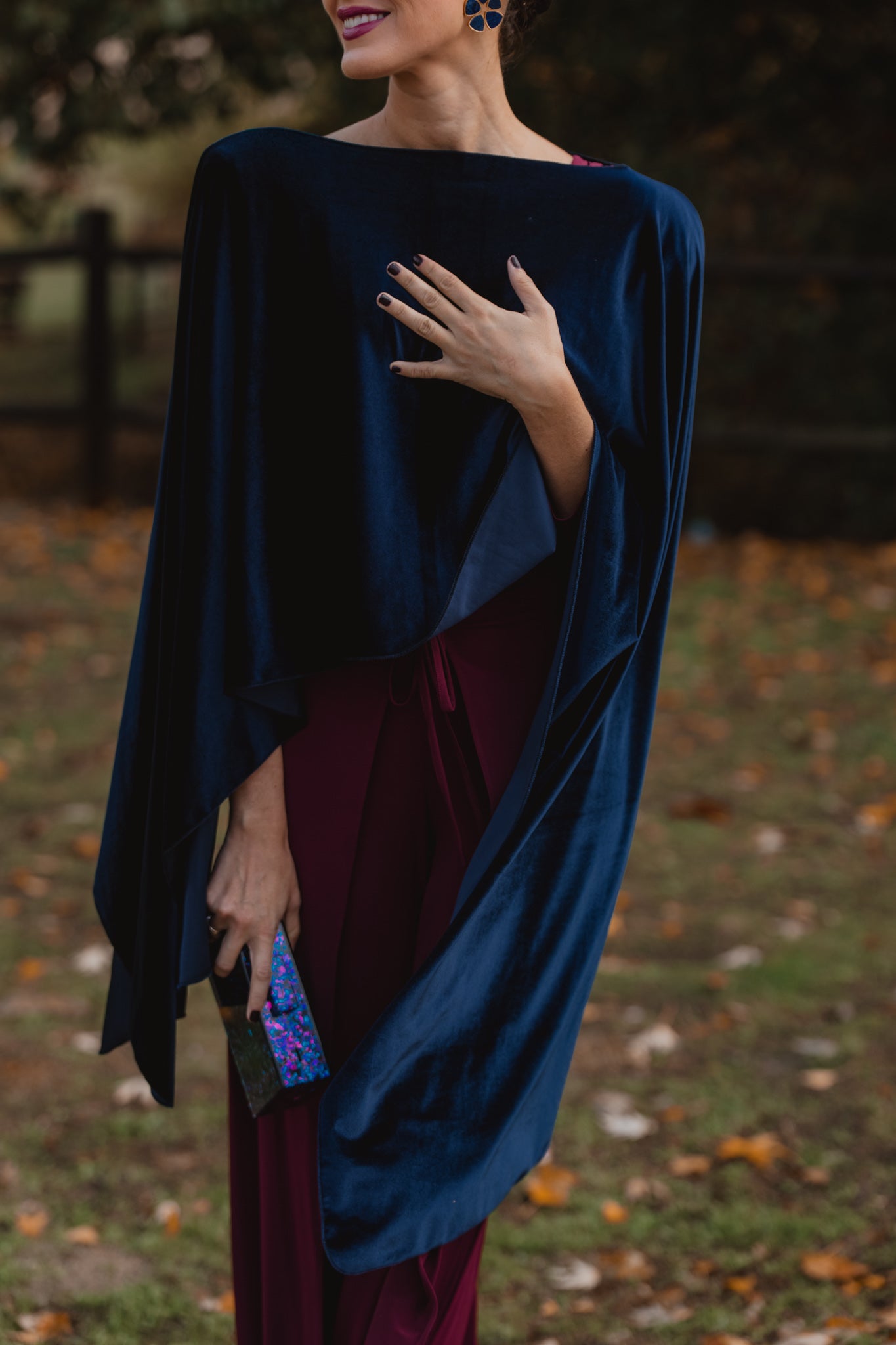 Capa de terciopelo marino