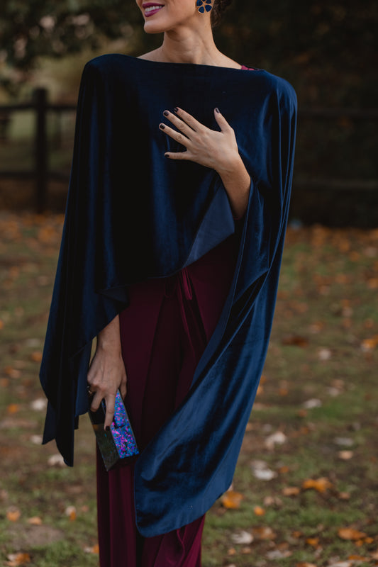 Capa de terciopelo marino