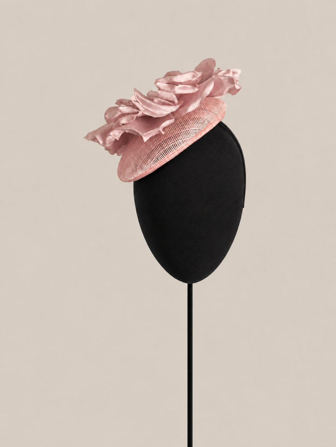 Tocado Agnes Rosa