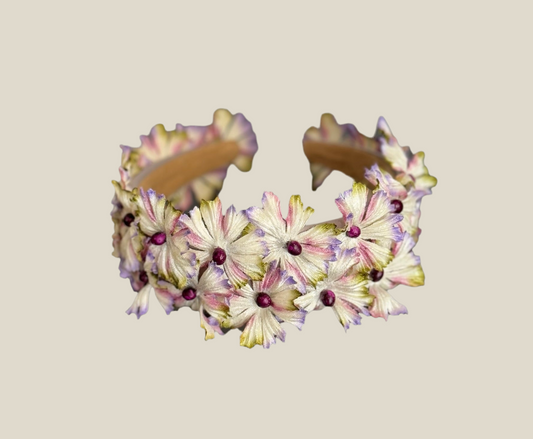 Diadema Margarita lila y lima