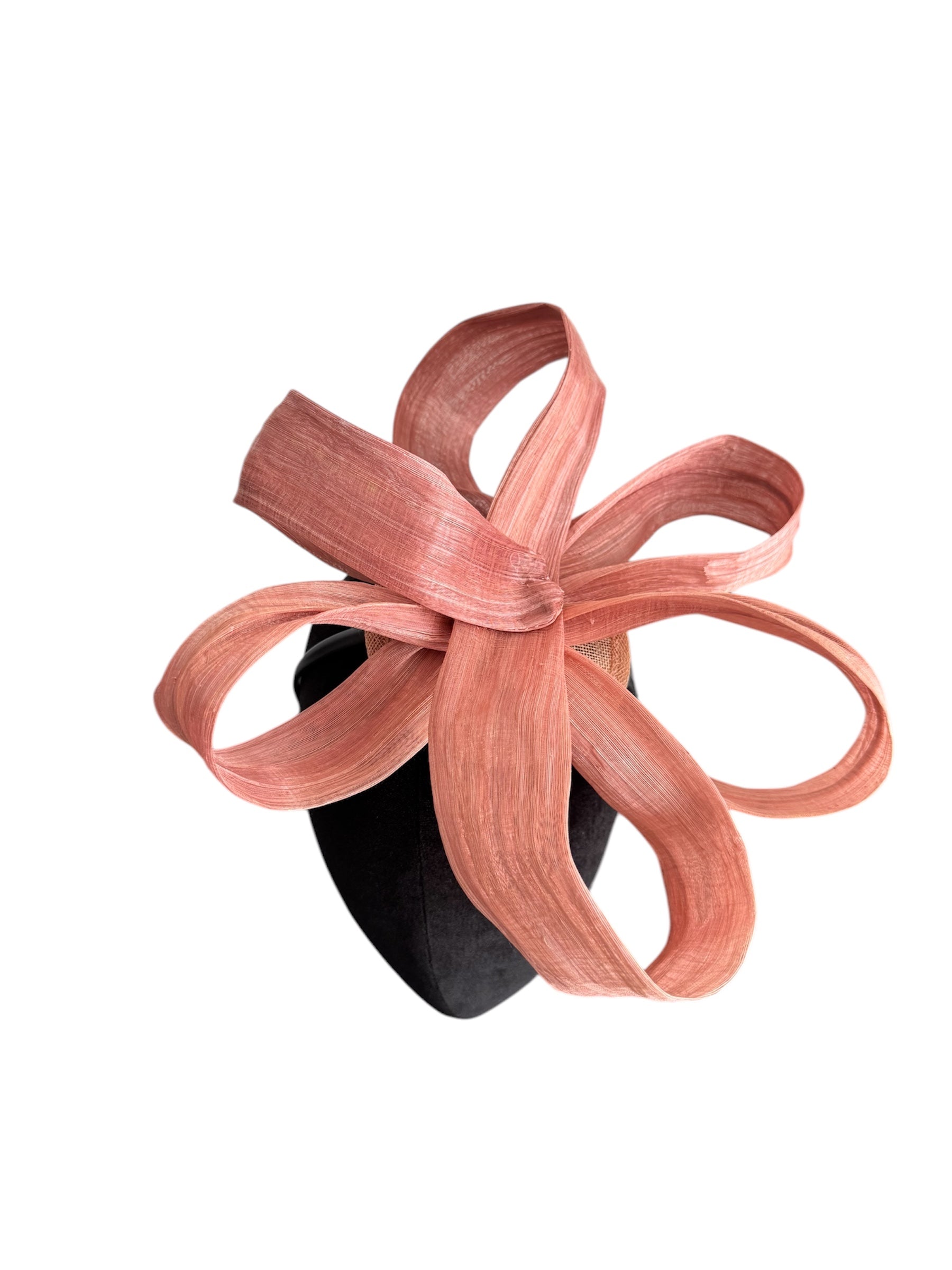 Tocado Cristina rosa