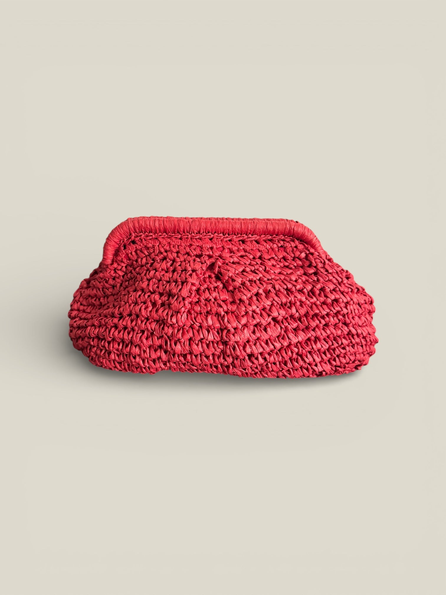 Bolso Macramé Rojo