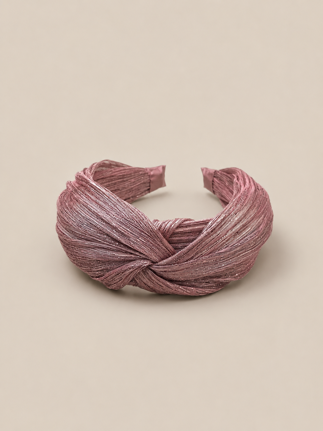 Diadema Baronesa plata rosa