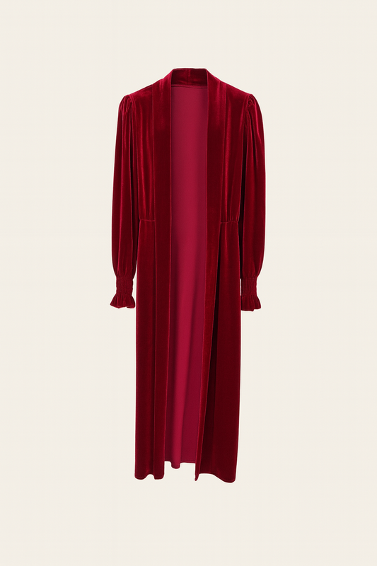 Abrigo de terciopelo Rojo