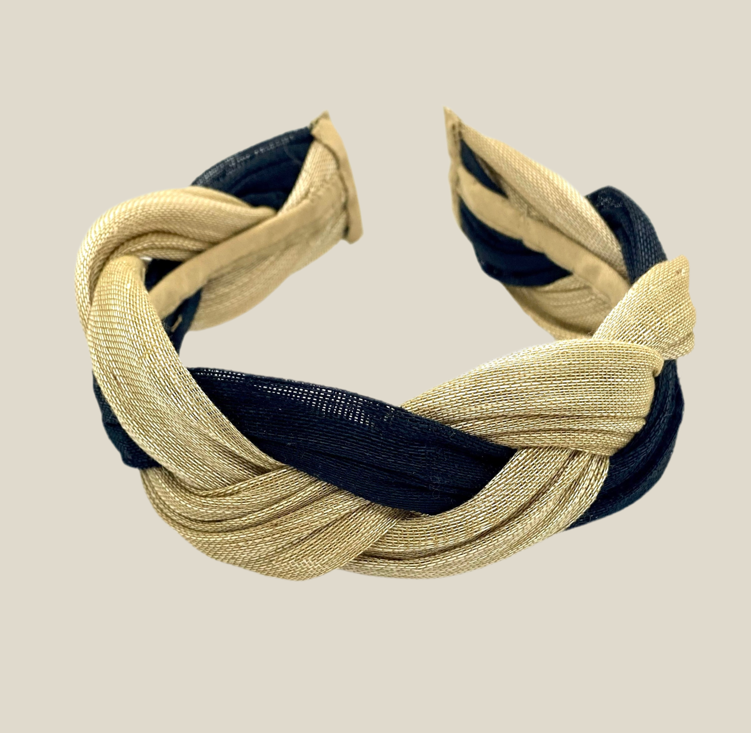 Diadema Infanta camel y negra