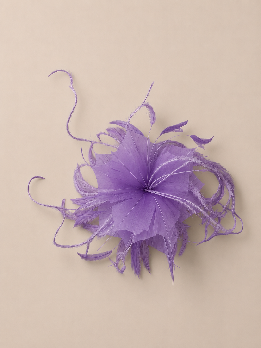 Flor plumas lila