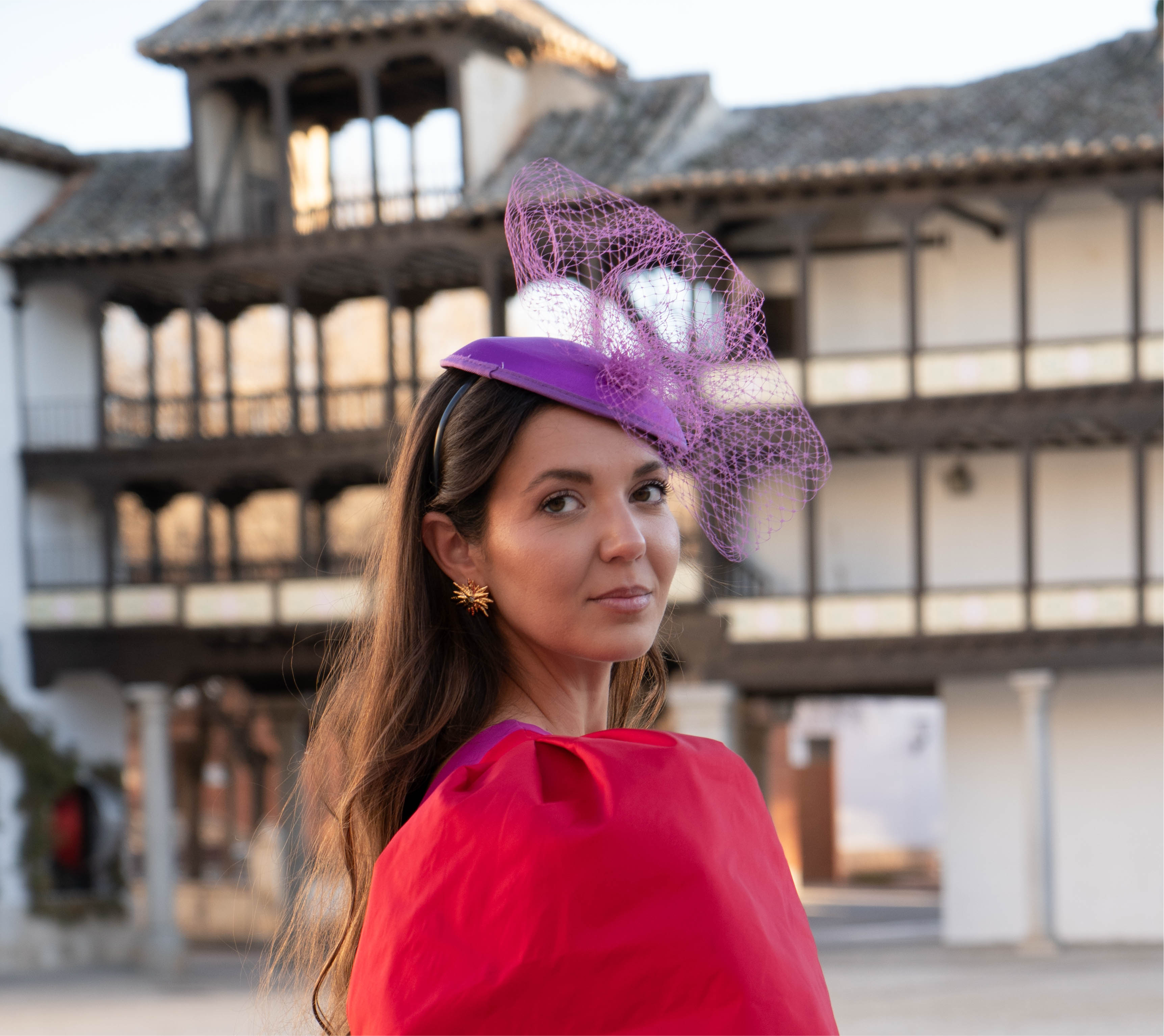 Tocado Zalia buganvilla