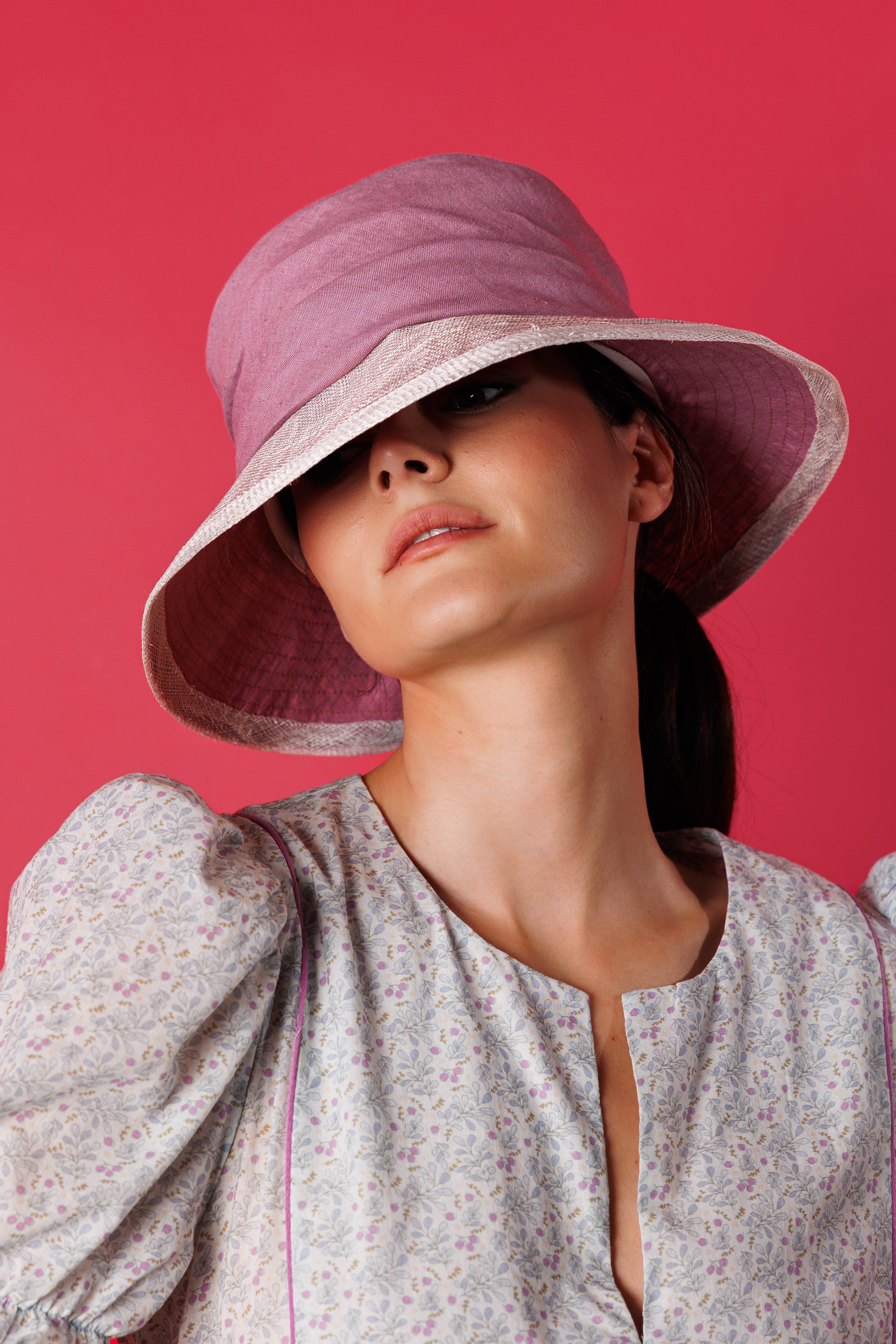 Chapéu Geraldine rosa