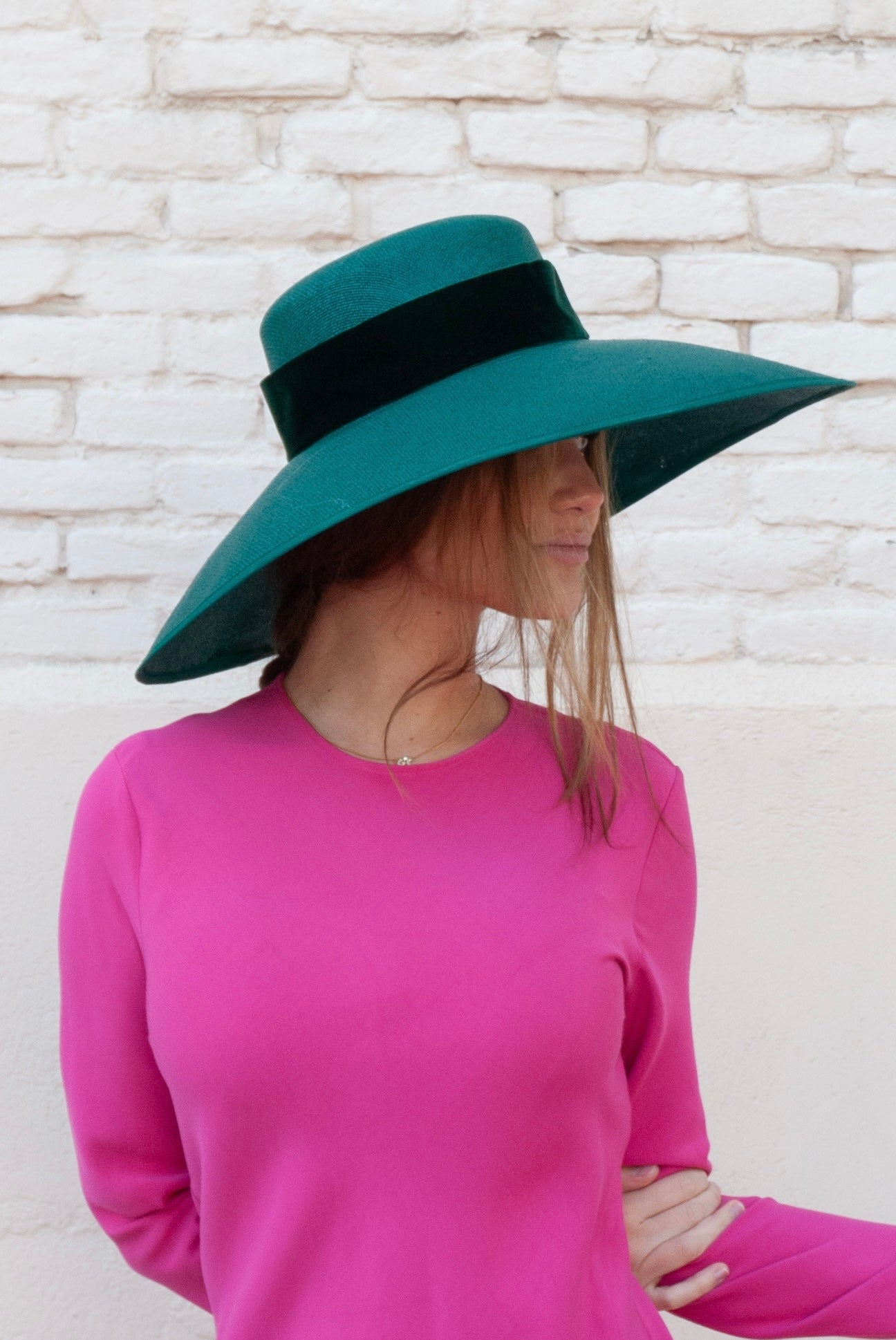 Pamela Clotilde Verde con cinta