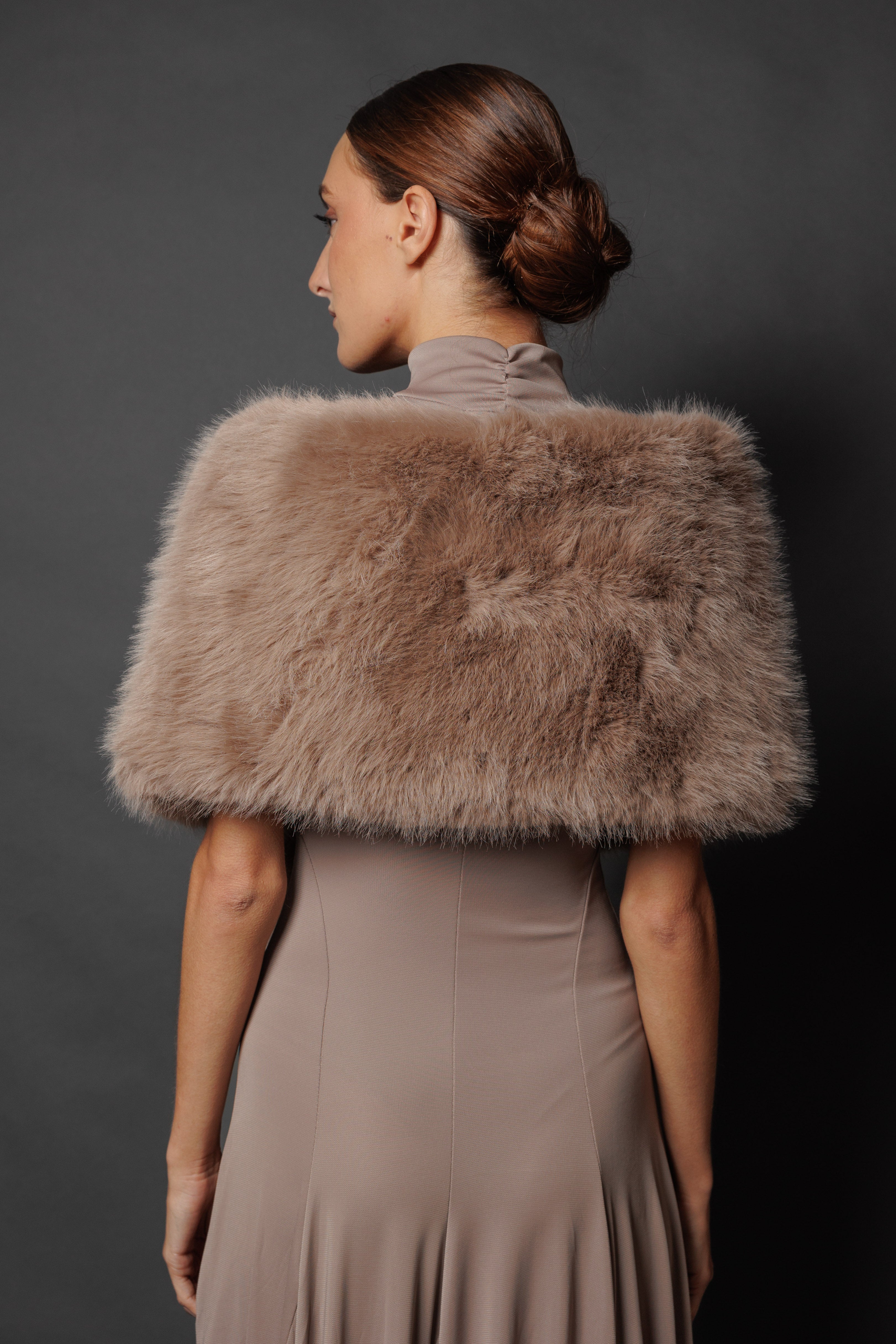 Estola de pelo Marrón