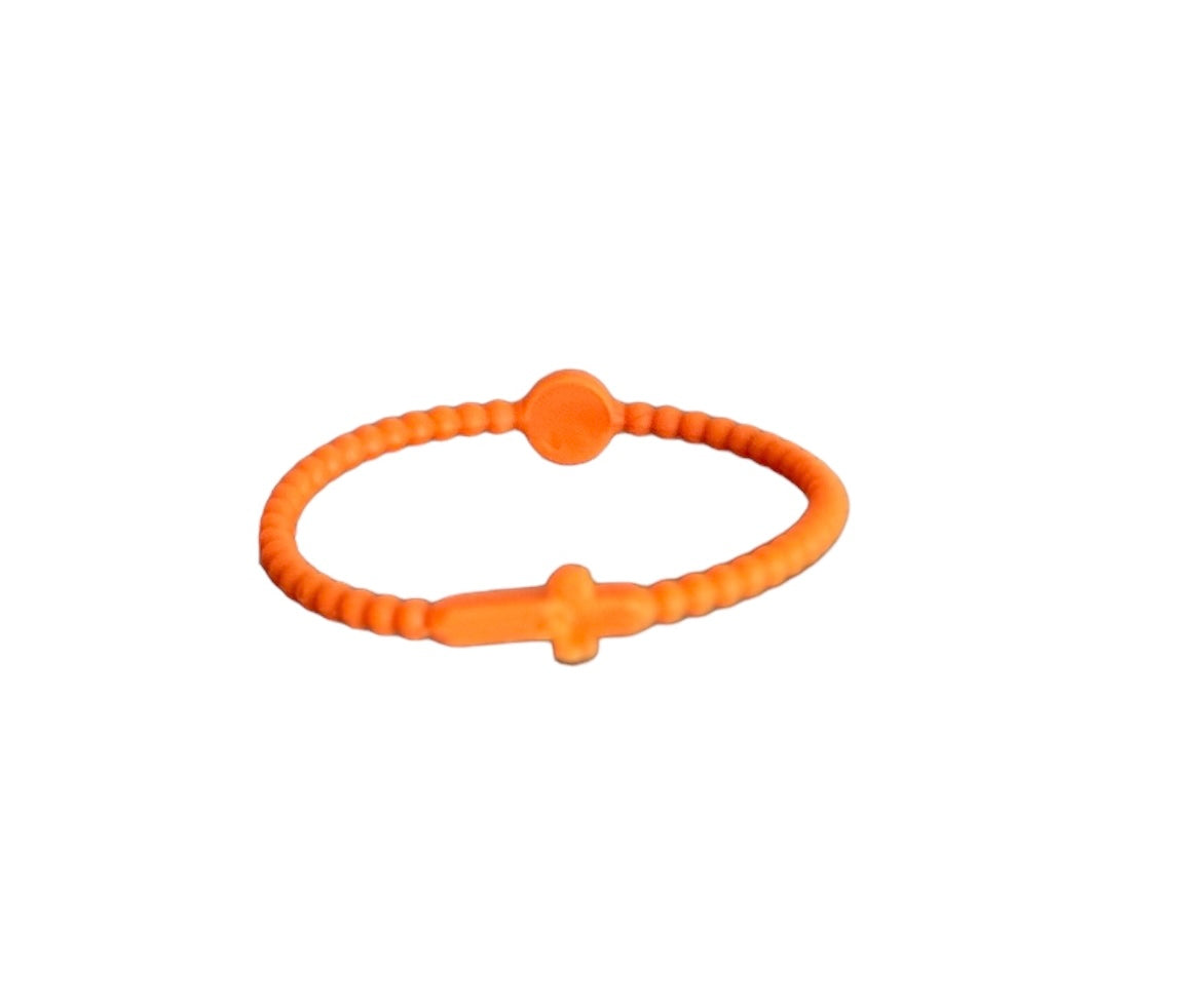 Pulsera Cruz naranja