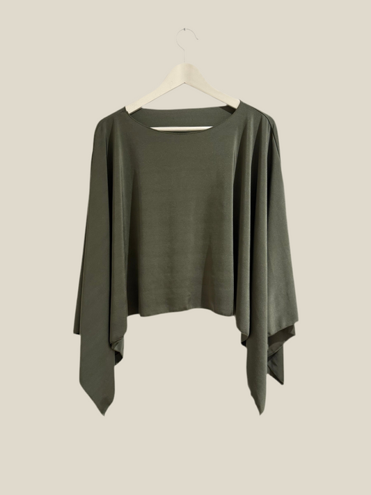 Capa punto de seda verde