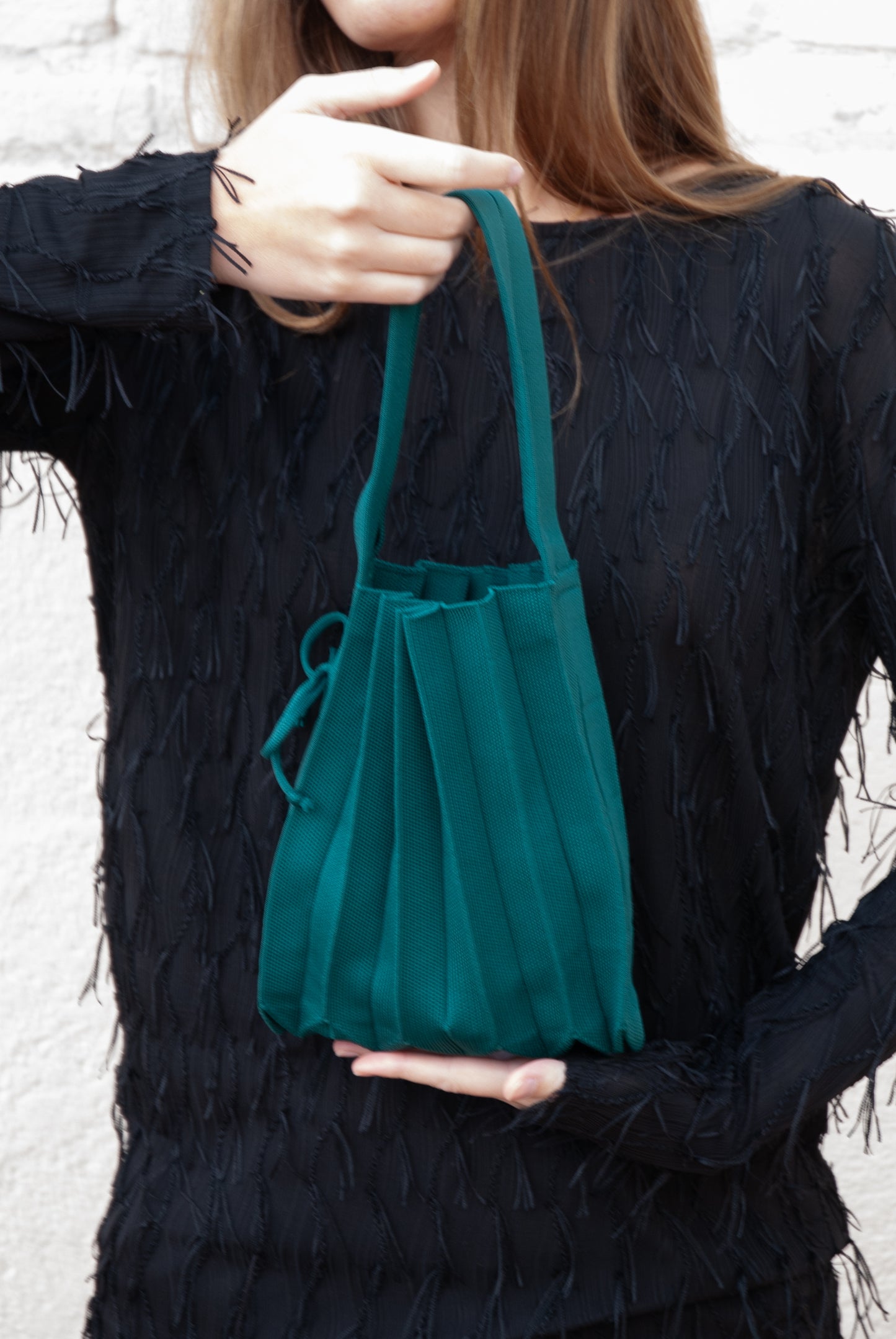 Bolso Acordeón Verde