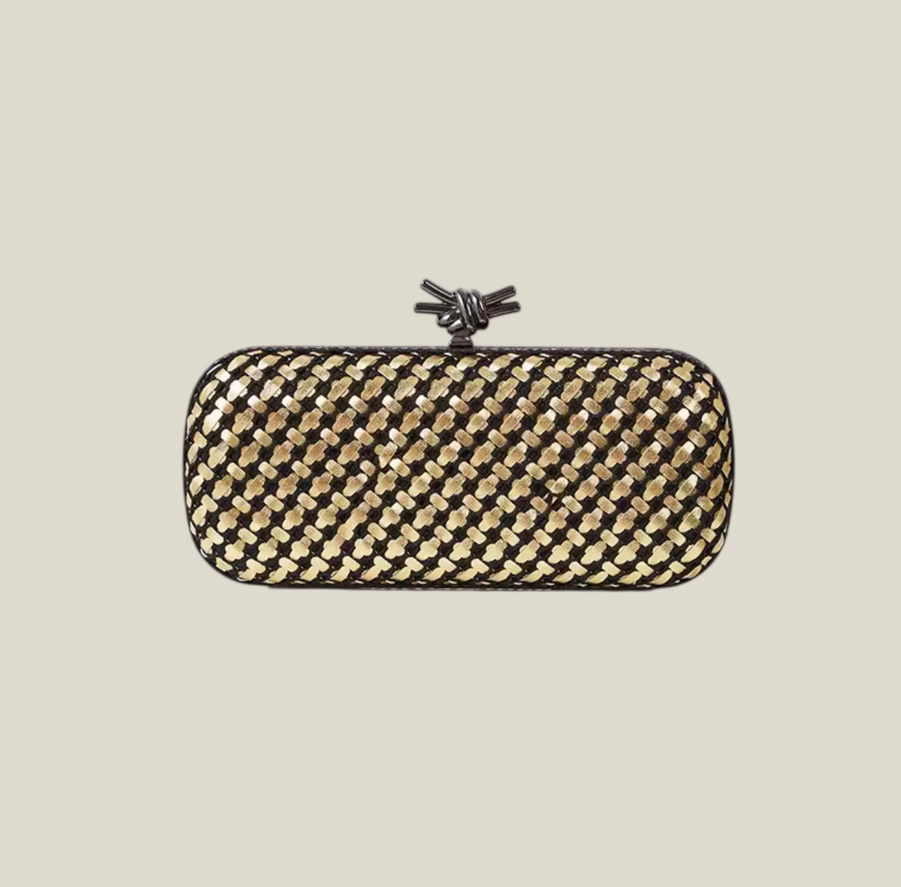 Bolso Botella Dorado