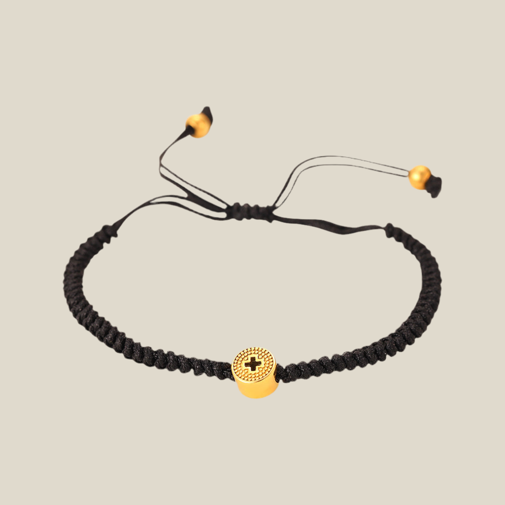 Pulsera Cruz dorada