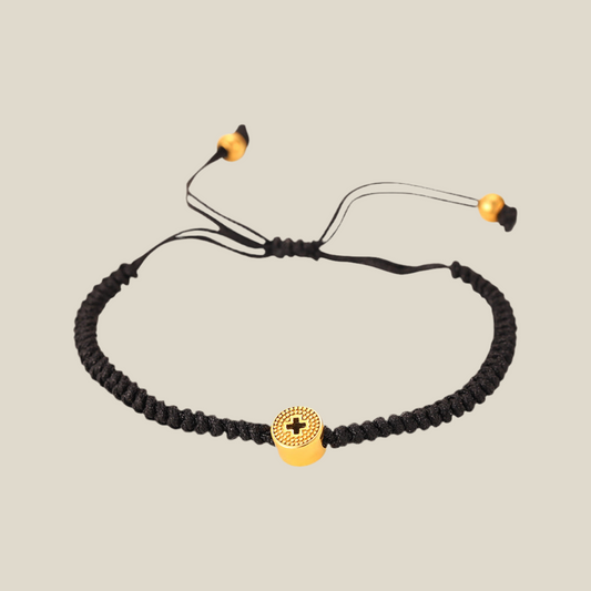 Pulsera Cruz dorada