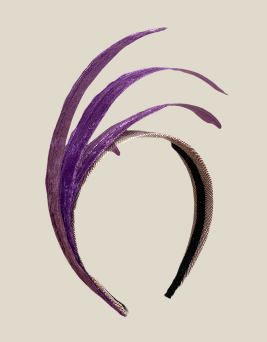 Diadema Palma morada