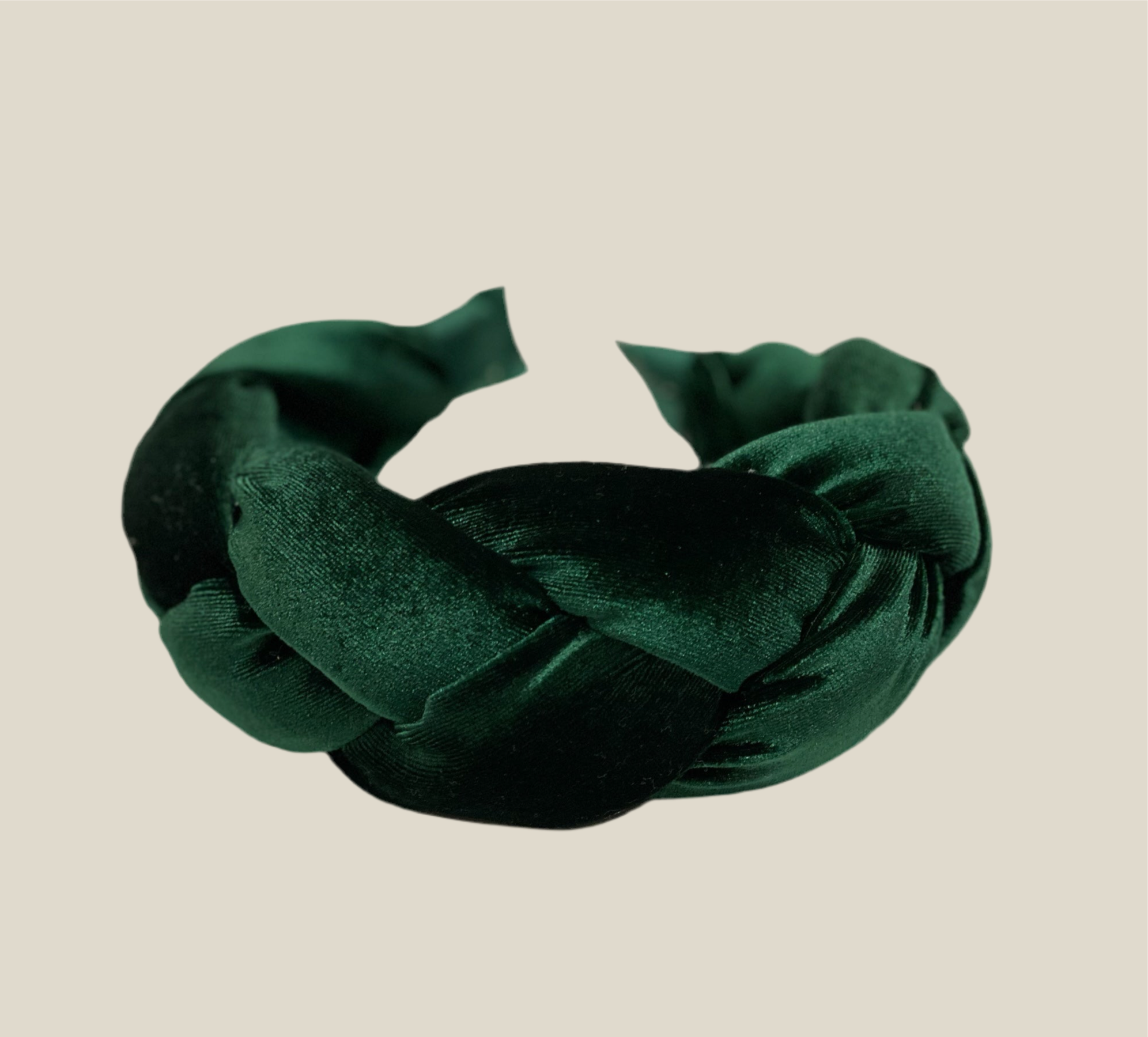 Diadema Infanta terciopelo verde