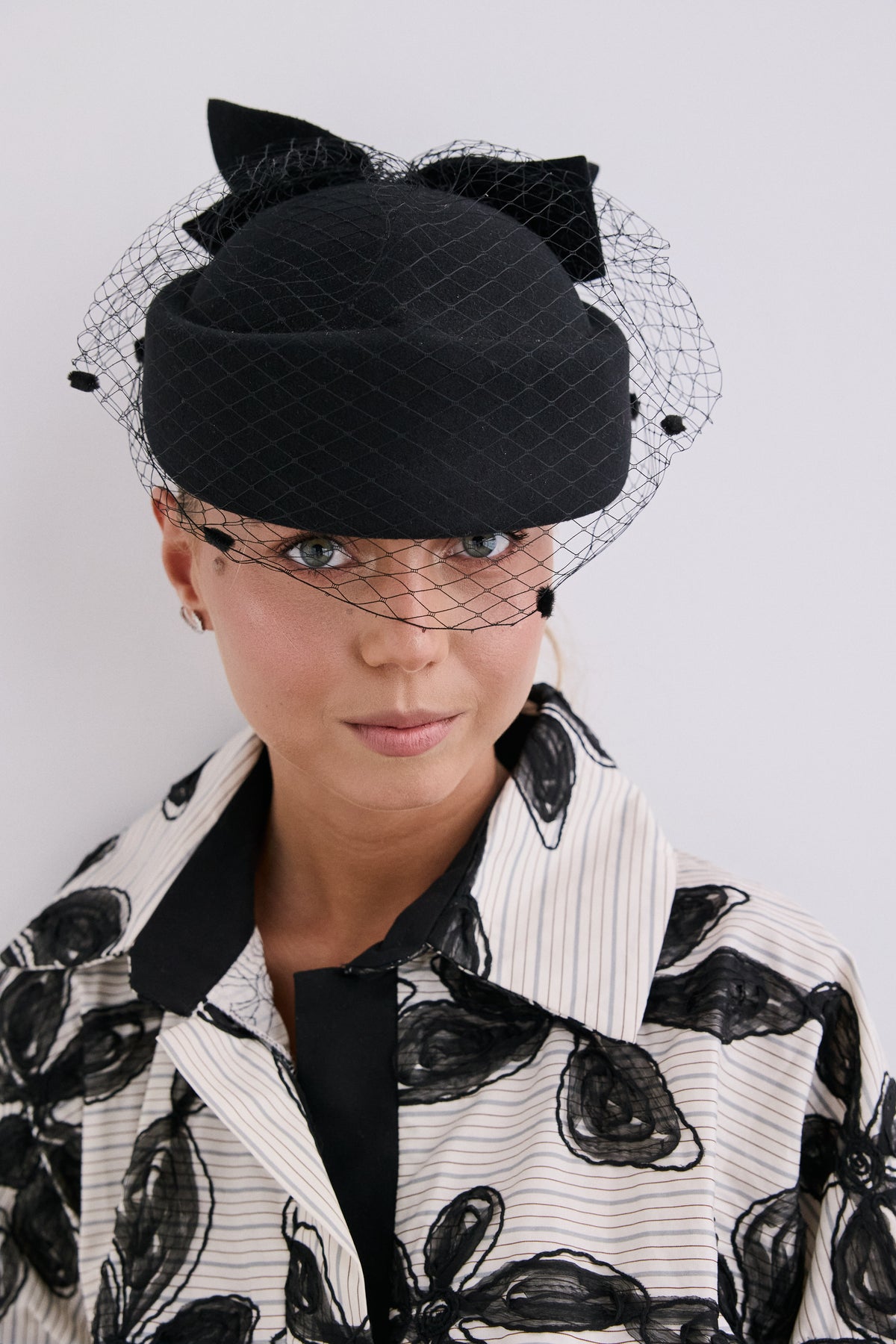Tocado Casquete Nadiuska Negro
