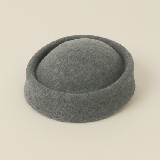 Tocado Casquete Jackie gris