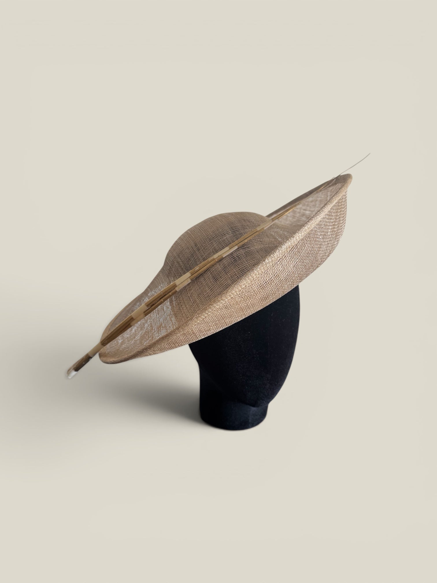 Tocado Teresa beige