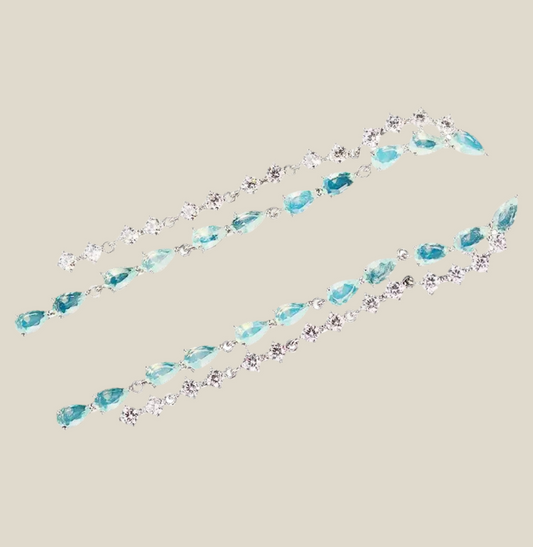 Pendientes Vanua azul