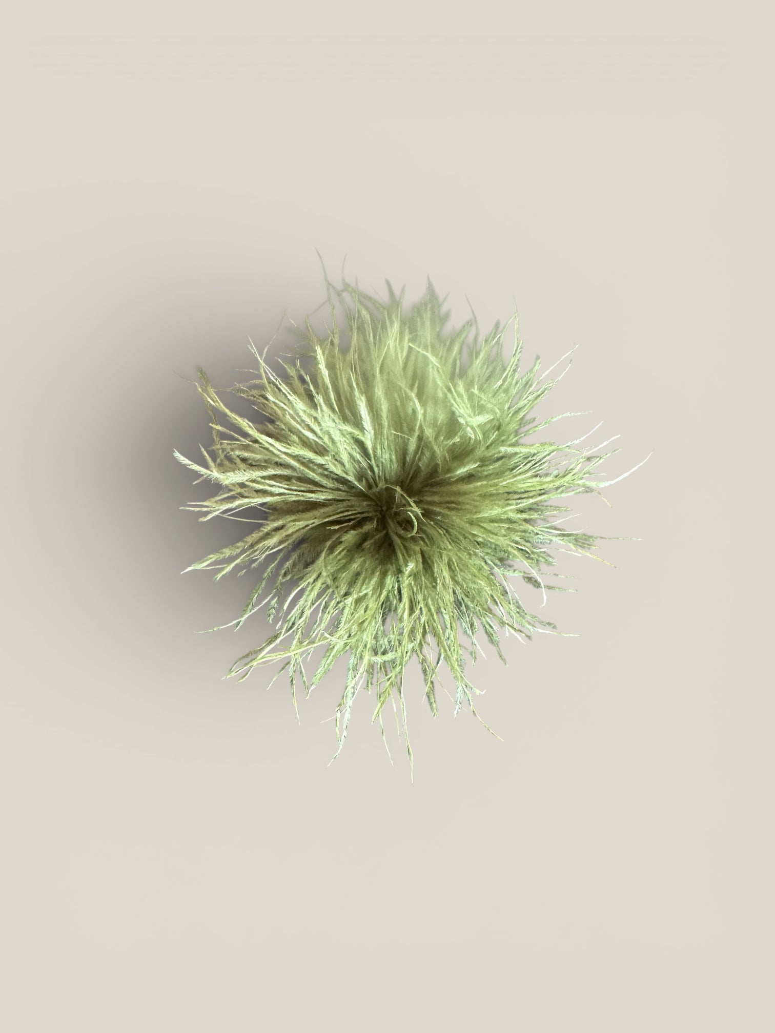 Tocado Pompón verde lima