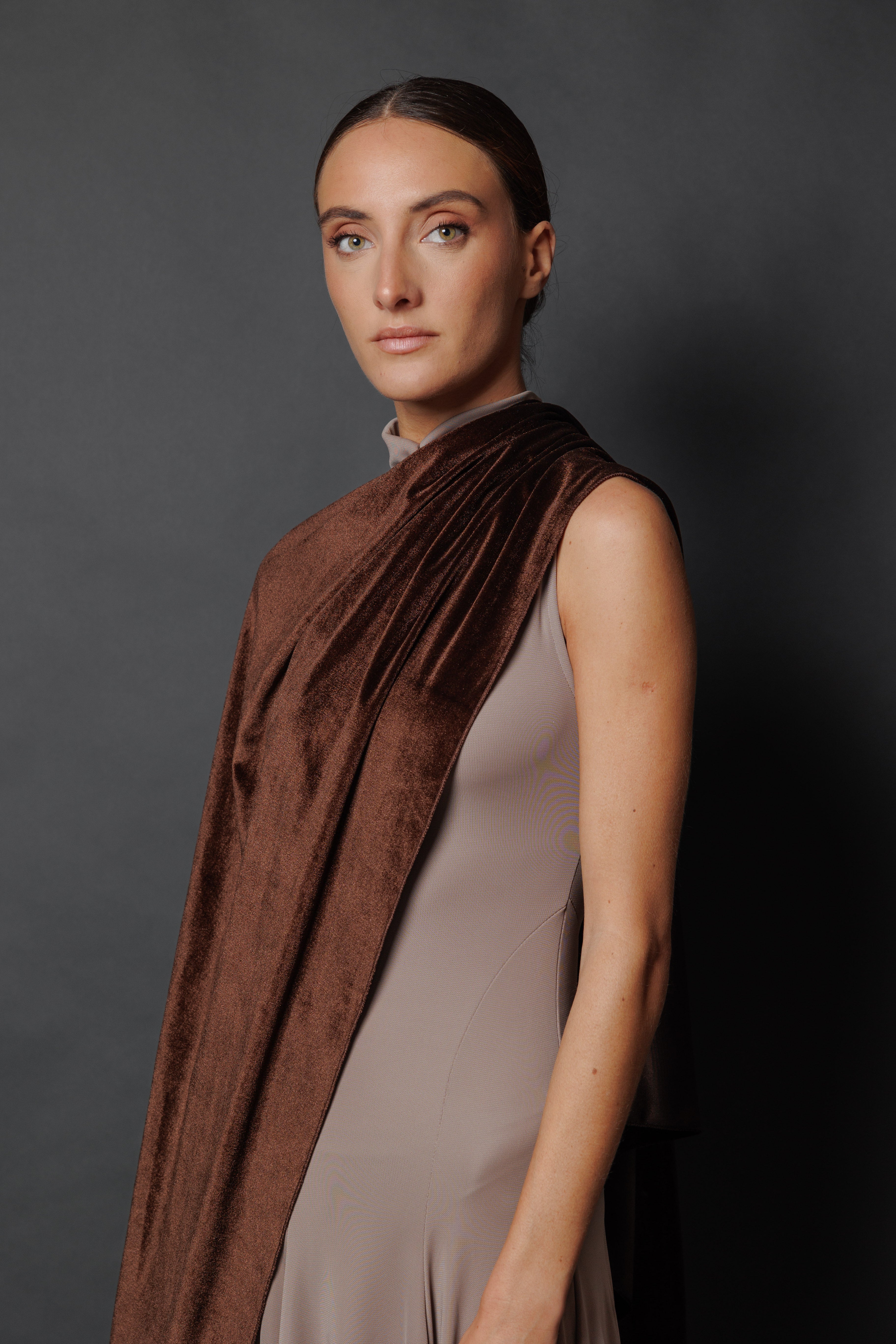 Capa de terciopelo Chocolate