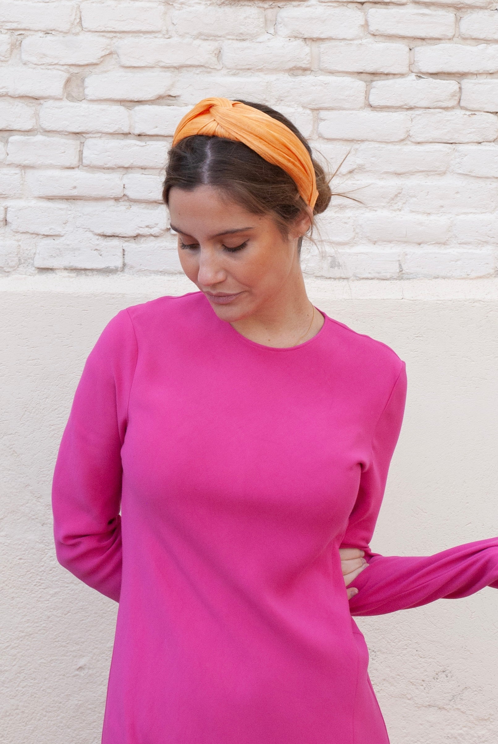 Diadema Baronesa mandarina