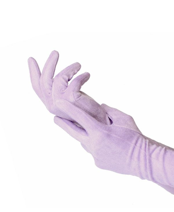 Purple gloves