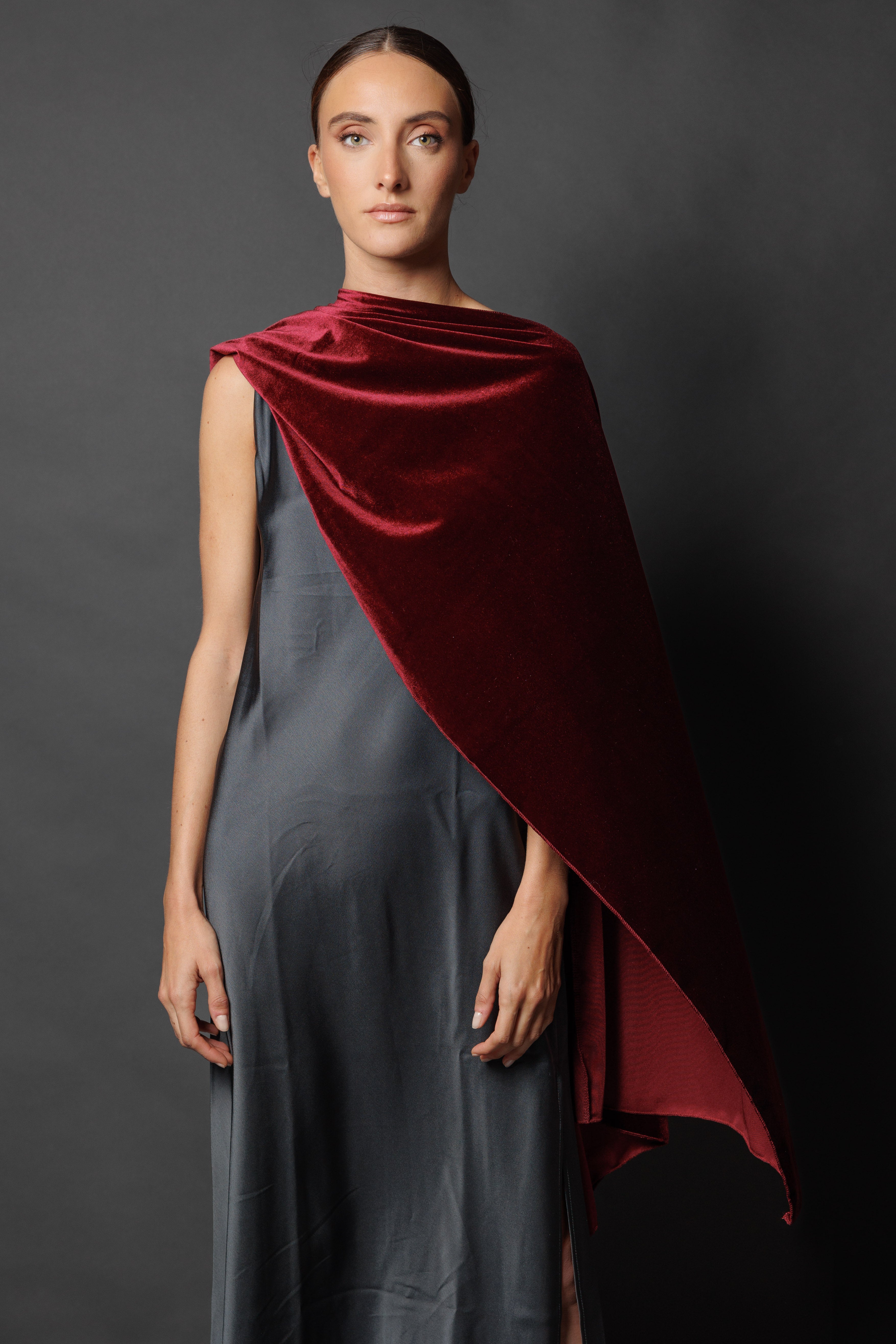 Capa de terciopelo Vino