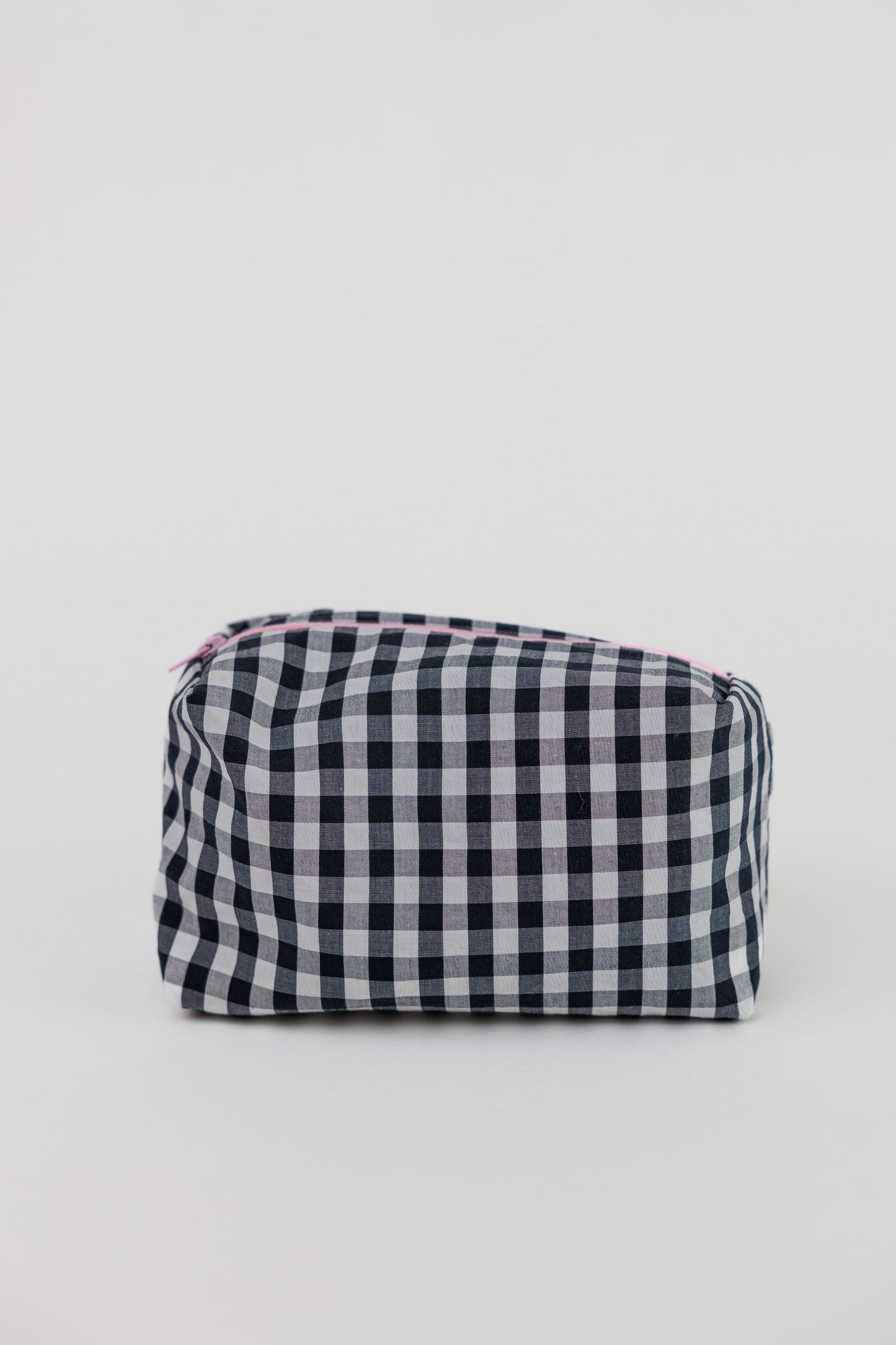 Navy Vichy toiletry bag