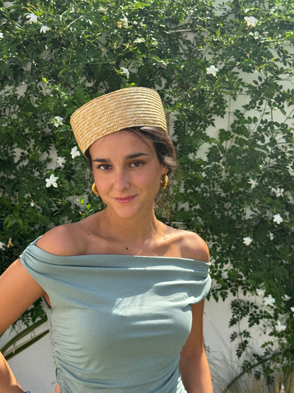 Casquete Celia beige